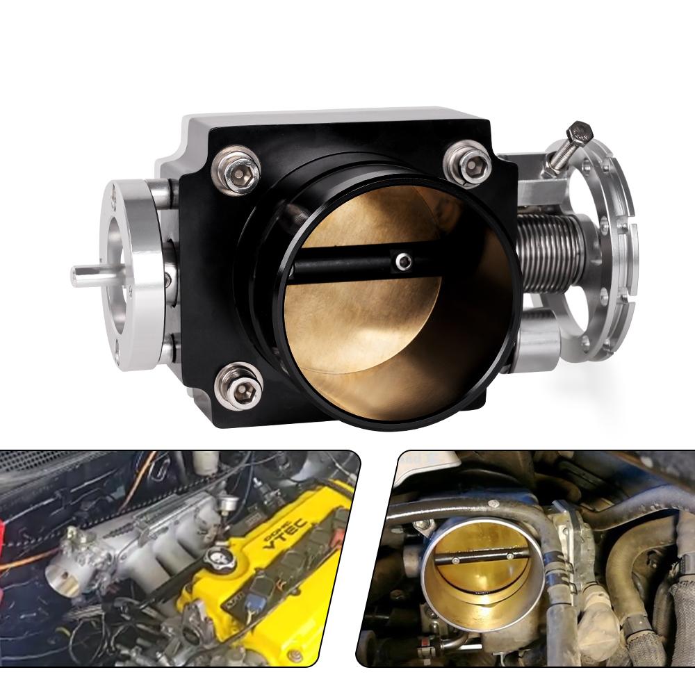 RASTP-Universal 70mm 2.75inch High Flow Alloy Aluminum CNC Billet Intake Throttle Body RS-THB192