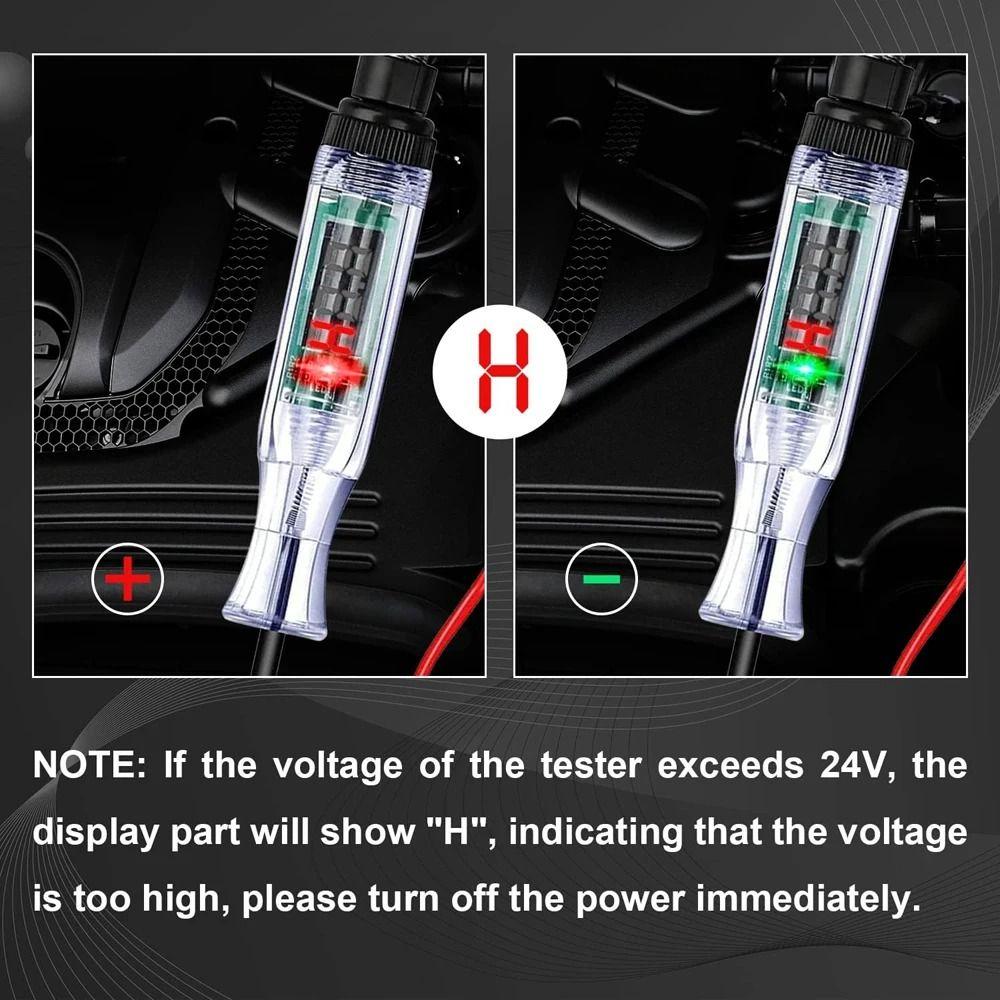 Digital Display Car Diagnostic Probe Test Pen Light Bulb Electric Measuring Pen DC Car Scanner