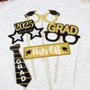 25pcs Congratulation Graduation Photography Props Dress Up Costume Mask  For Graduation Season Party