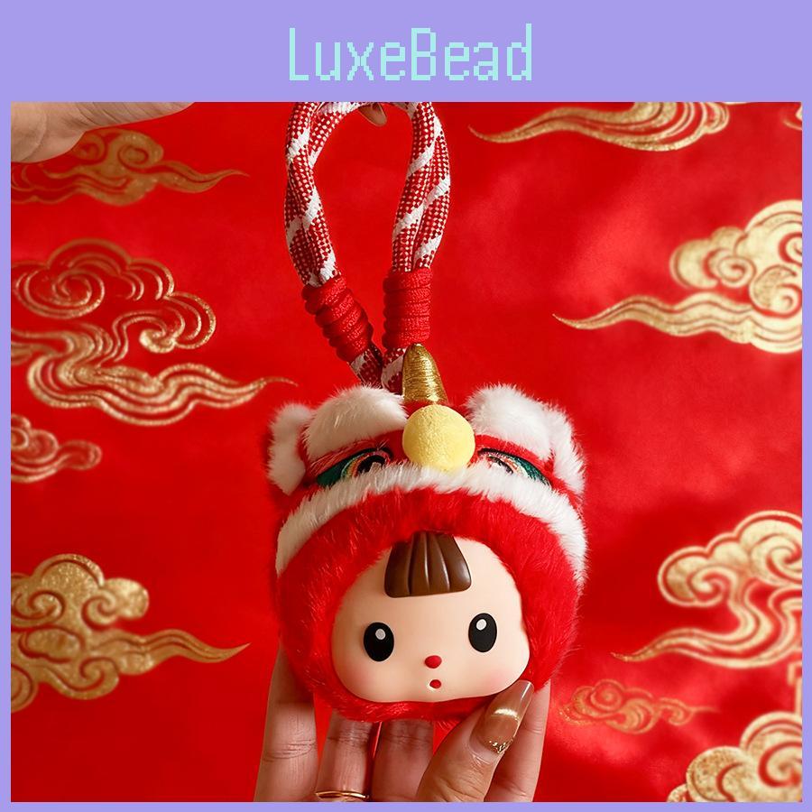 Плюшевая игрушка Лев с силиконовым лицом Новогодний подарок для детей и взрослых