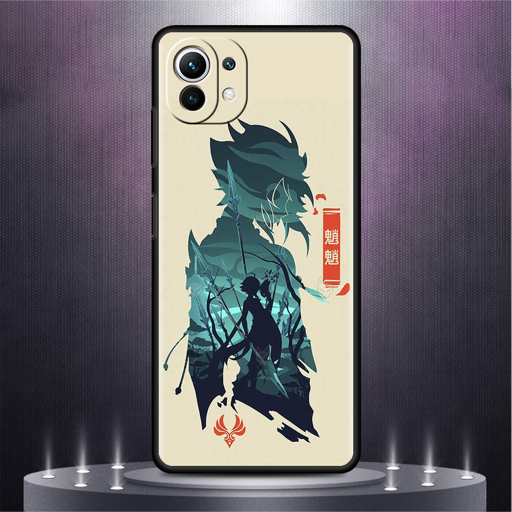 Чехол для Xiaomi Mi Poco X3 X4 NFC M3 Mi 11 11T 10 T 9T 12 9 10T Lite, силиконовый чехол на заднюю панель телефона, аниме Genshin Impact, милый чехол