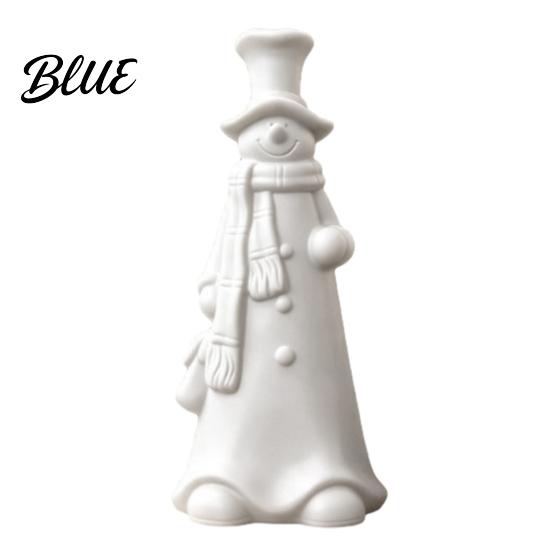 Белый Ornament для раскрашивания Своими руками 3D Печатная статуэтка Улыбающийся снеговик Рождественский декор Минималистичная Высокая Праздничные витрины Магазина Настольная фигурка Рождество