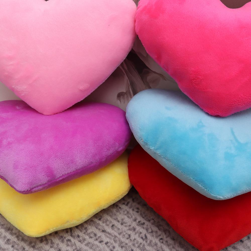 Red Color for Birthday Valentines Day Heart Plush Pillow Soft Pillow Heart Shape Stuffed Pillow