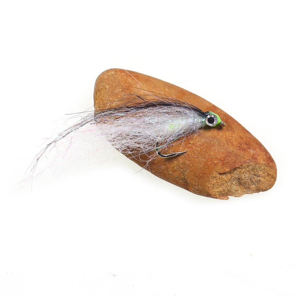 6 шт. раненый ледяной даб Minnow Fly EP шелковистое волокно наживка стример муха