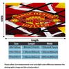 1 шт. Фланелевое одеяло с узором и возможностью кастомизации имени Manchester United F. Подходит для всех сезонов. Для домашнего декора. Тепло и уют. Подарки. Праздничный подарок.
