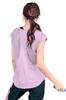 VEROMAN Yoga Short and Pilates Size Women's Top, Sleeve, Stylish, Simple, Flattering, Wear, Ppi-ssd042 (Purple, S)