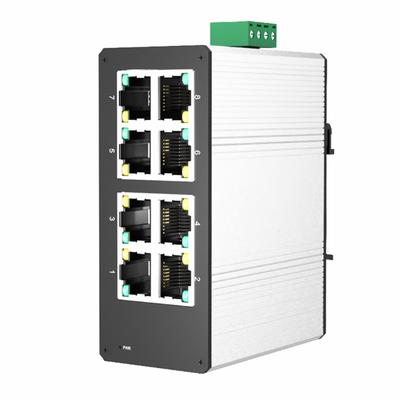 Промышленные мини-гигабитные Ethernet-коммутаторы на 8 портов с алюминиевым корпусом, креплением на DIN-рейку, поддержкой PoE для ограниченного пространства