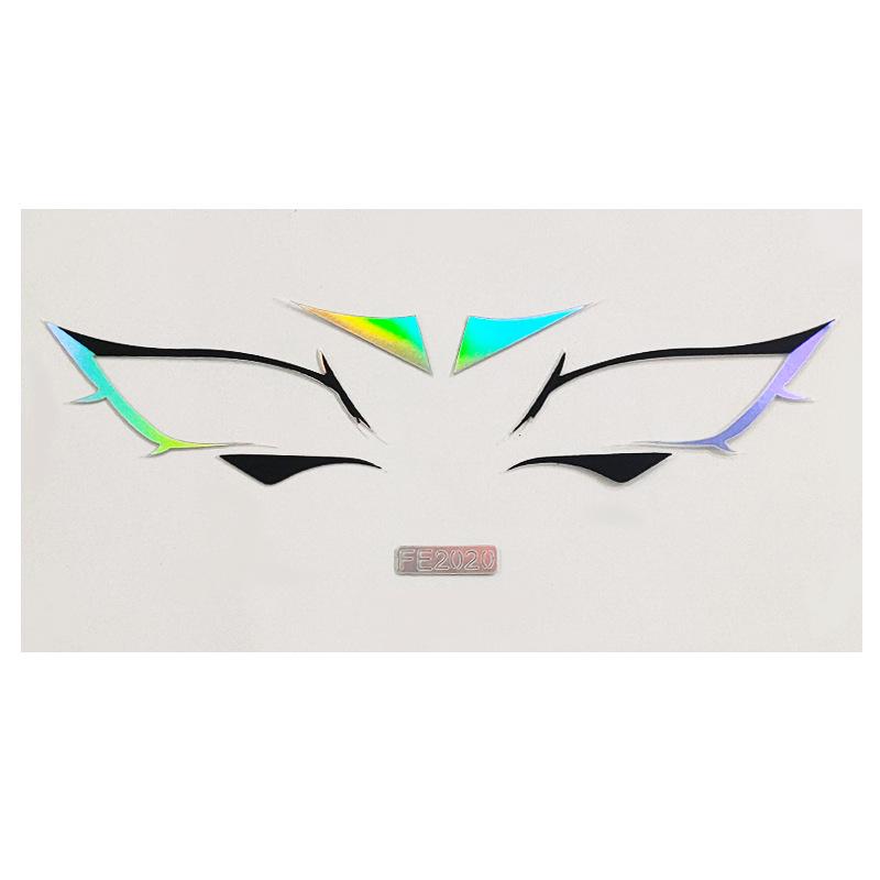 Временная наклейка для лица, наклейка для татуировки, сценическое искусство, наклейка для красоты, сделай сам, имитация лазерного лазера, наклейка для лица, наклейка