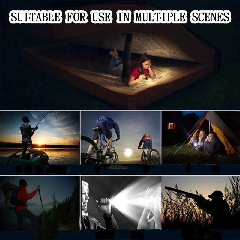 Mini Flashlight COB+XPE Portable Torch USB Charging Camping Lantern Zoomable Focus Light Tactical Flashlight with Pen Clip