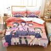 Комплект постельного белья Bakemonogatari Single Twin Full Queen King Size Bed Set Adult Kid Bedroom Duvetcover Sets Anime Bed Sheet Set