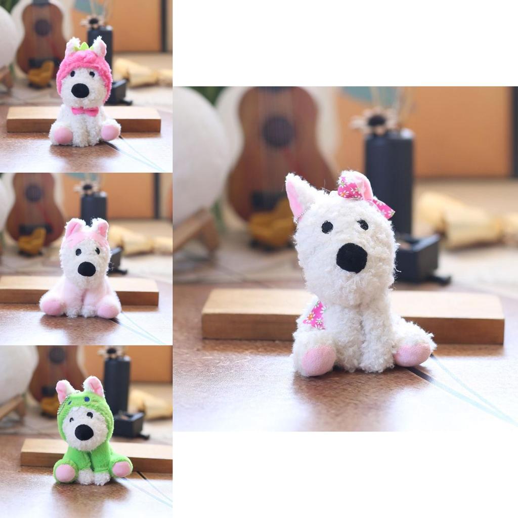 Westie Plush Keychain Backpack Charm 55in Stuffed Animal Gift For Girls Kids