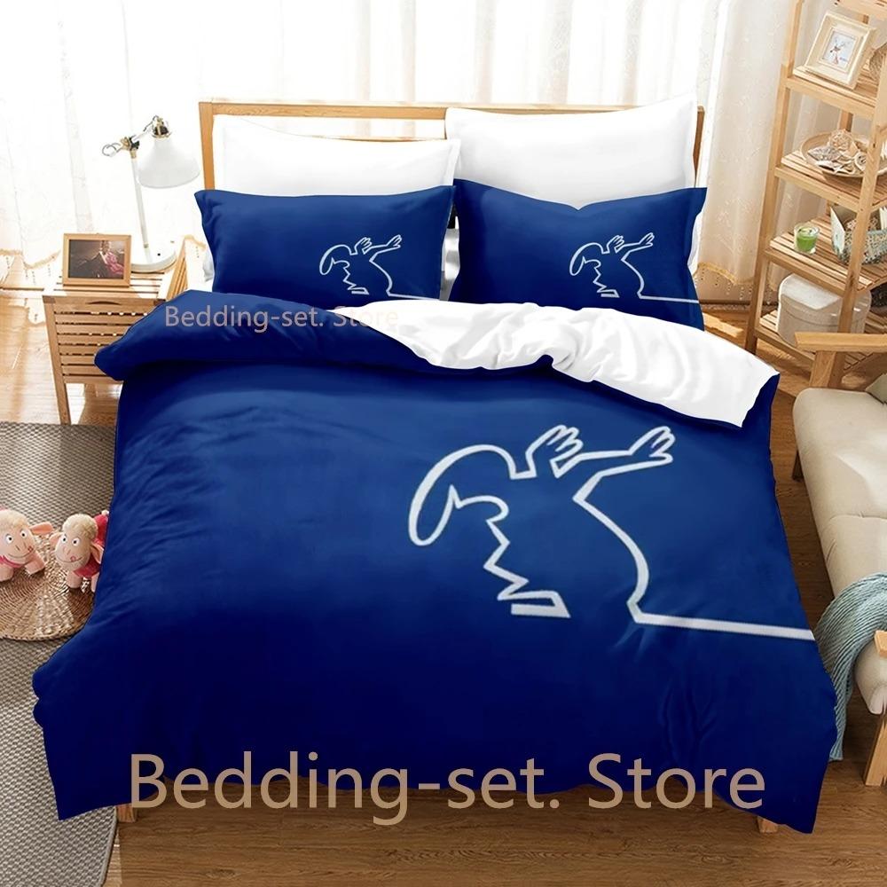 La Linea The Line Osvaldo Cavandoli Комплект постельного белья Single Twin Full Queen King Size Комплект постельного белья Adult Kid Bedroom Duvetcover Sets Anime
