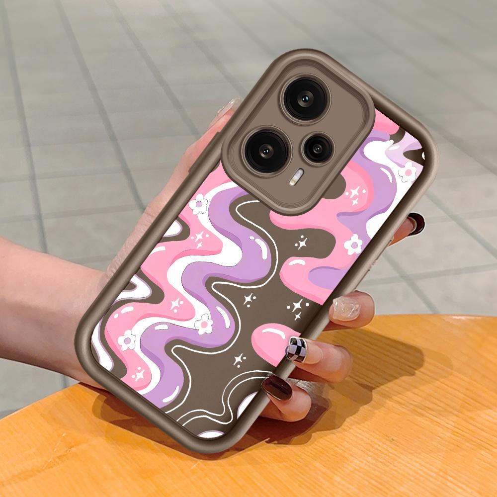 Мягкий силиконовый квадратный чехол с рисунком лестницы для телефона, полное покрытие, противоударный защитный резиновый чехол для камеры для Xiaomi Redmi