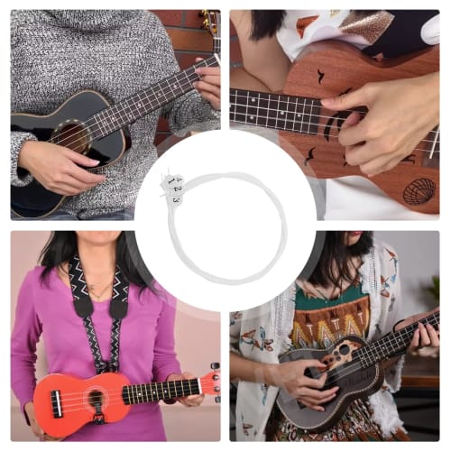 TVETE Ukulele String Set (Set of 4) - Replacement Ukulele Strings for Concerts, Beginners, and Standard Ukuleles (21/23/26 Inch)