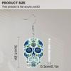 2D Плоские Милые Серьги-подвески в виде Сахарного Черепа на Хэллоуин, Акриловые, Декор Дня Мёртвых, Подарки для Женщин, Фестивальные Шармы
