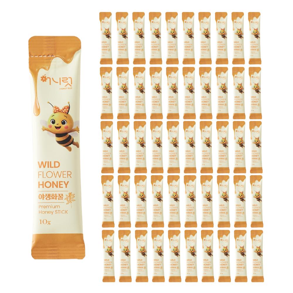 Honeylot Премиальный Дикий Мед Медовые Палочки 10г 50 шт