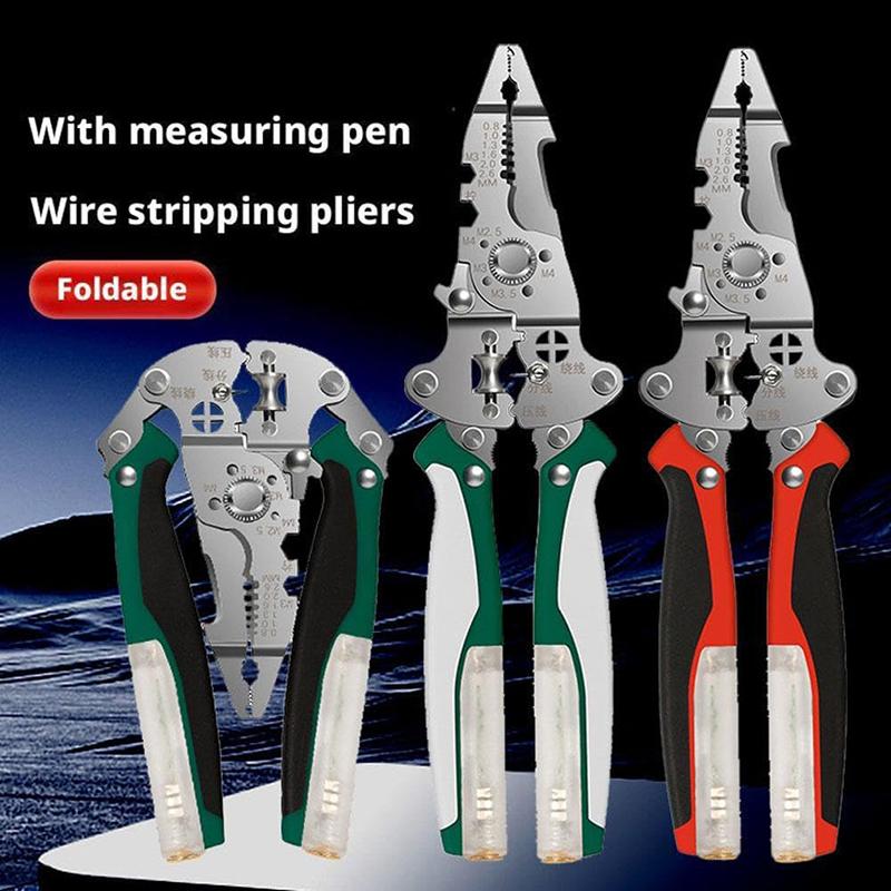 Многофункциональные клещи для зачистки проводов 16 в 1 с тестером напряжения, клещи для зачистки проводов, электрика, обжимные, ножницы для резки кабеля