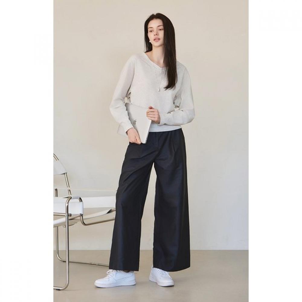 Huit Fake Leather Wide Fit Pants Htwpn5k02t