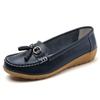 Summer Hollow Soft-Soled Leather Shoes for Middle-Aged and Elderly Women - Wedge Heel, Breathable Design