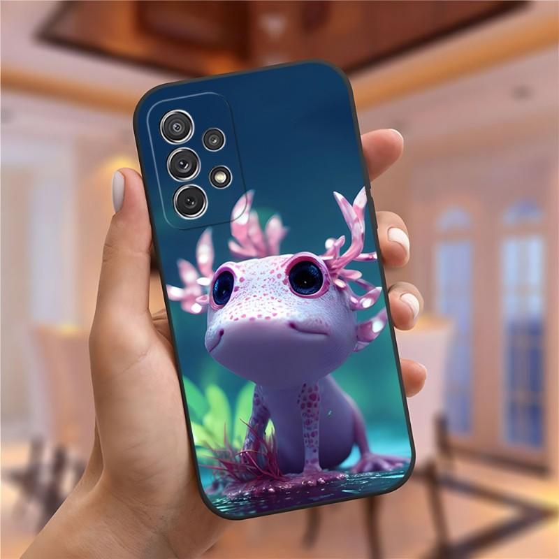 Cute Animal Axolotl Phone Case For Samsung Galaxy S23 S22 S10 S20 S30 S21 S8 S9 Pro Plus Ultra Fe Design Back Cover