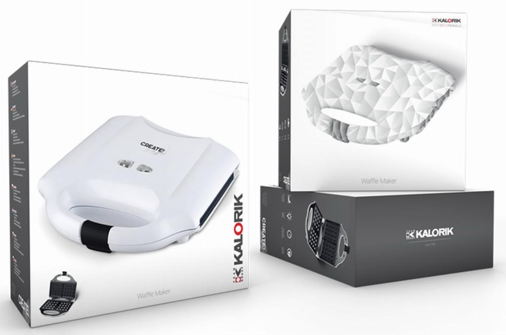 Kalorik Waffle Maker for 2 Crispy Waffles 750W Wm 1010 Cw