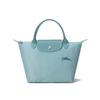 Le Pliage Green 23 Логотип бренда Магнитная застежка Холщовая сумка-тоут для покупок Сумка-тоут из переработанного холста и кожи Маленькая женская сумка-тоут 1621919P65