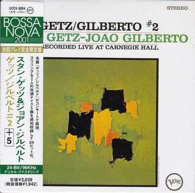 CD СТЭН ГЕТЦ ЖОАН ЖИЛБЕРТО Getz Gilberto 2 5 24bit Pep UCCV9004 Verve Records 2001 Япония Джаз Б/у