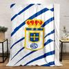 Royal Crest with Blue Stripes print blanket soft and cozy perfect for the living room bed sofa or a nap,gift