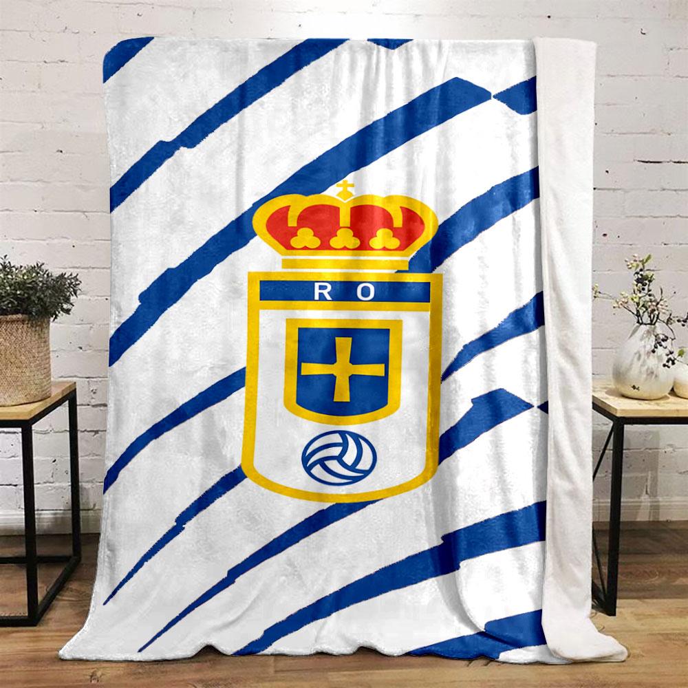 Royal Crest with Blue Stripes print blanket soft and cozy perfect for the living room bed sofa or a nap,gift