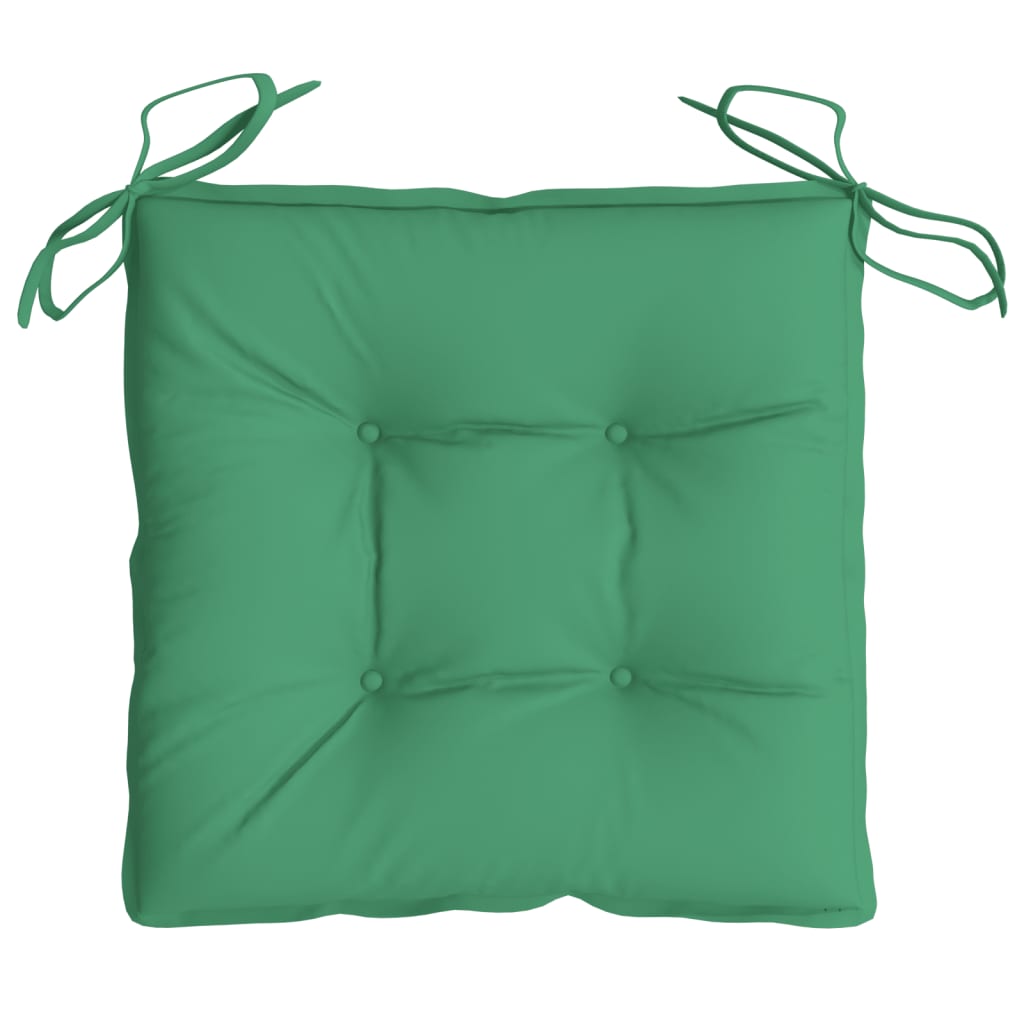 Chair Cushions 2 pcs Green 50x50x7 cm Oxford Fabric