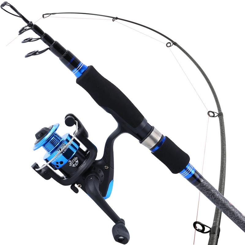 Комбинированная рыболовная катушка и удочка Портативная телескопическая удочка 1,8 м и гладкая спиннинговая катушка