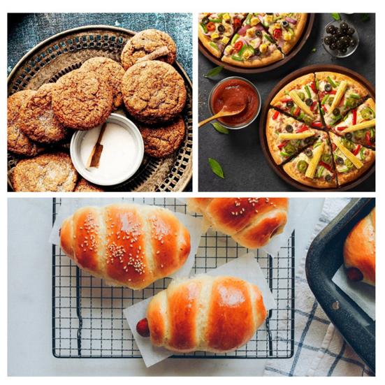 Silicone Baking Mat Non-Stick Reusable Baking Sheet for Oven Food-Grade Silicone Mats for Baking Cookies Macarons Bread