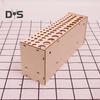 Wooden Paint Brush Holder 67 Hole Pen Rack Wall-mounted Artist Brush Organizer Desk Artist Tool Organizer