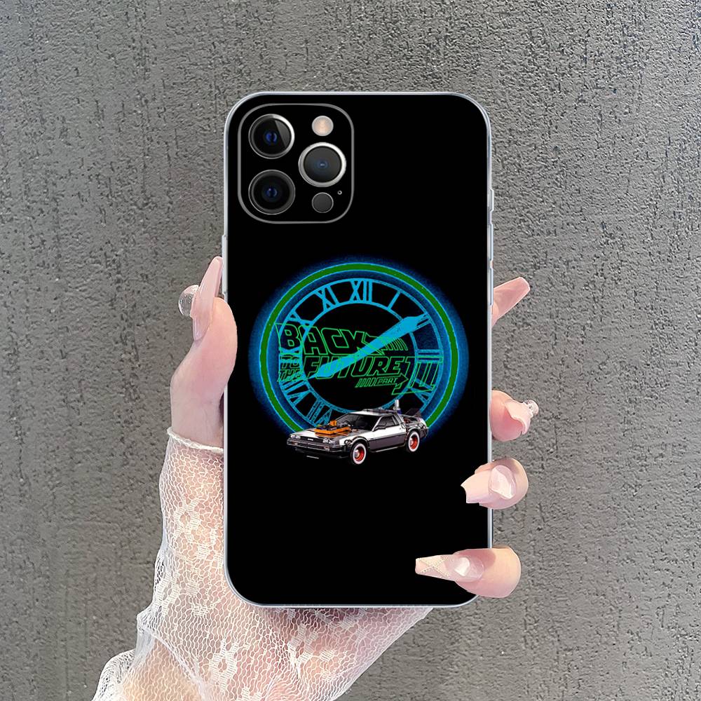 Прозрачный чехол из ТПУ Back To The Future для IPhone 17 11 12 13 14 15 16 Pro Max 16 Plus