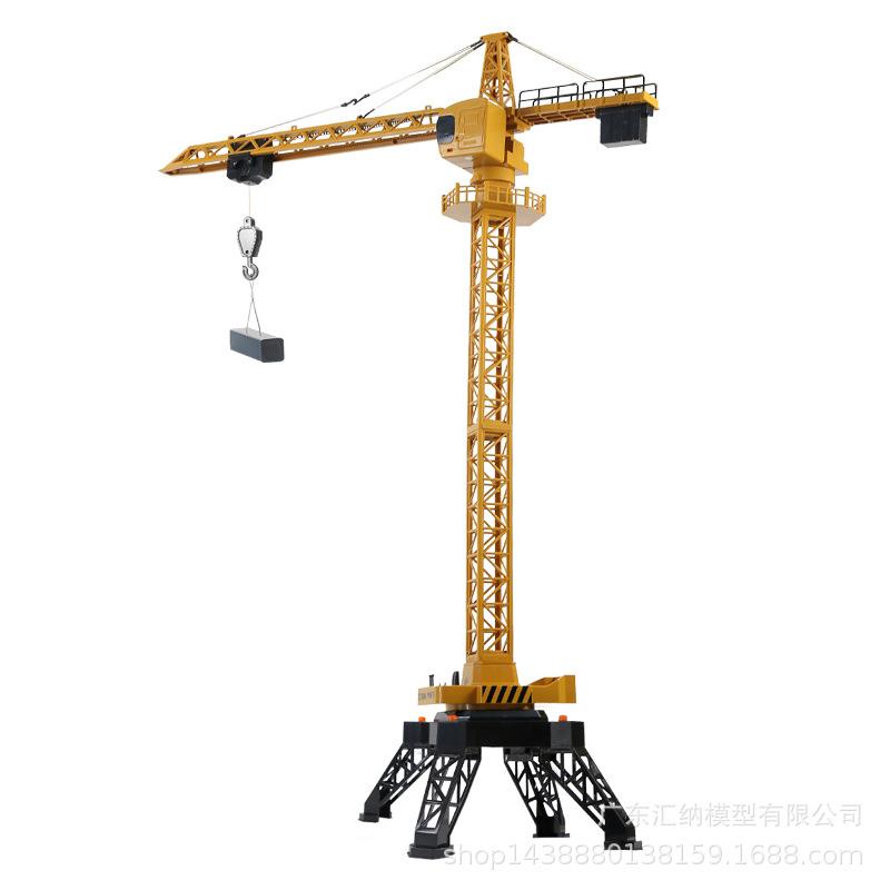 Twelve-channel Remote Control Alloy Tower Crane/car Wireless Remote Control Charging Crane/crane Engineering Car Model