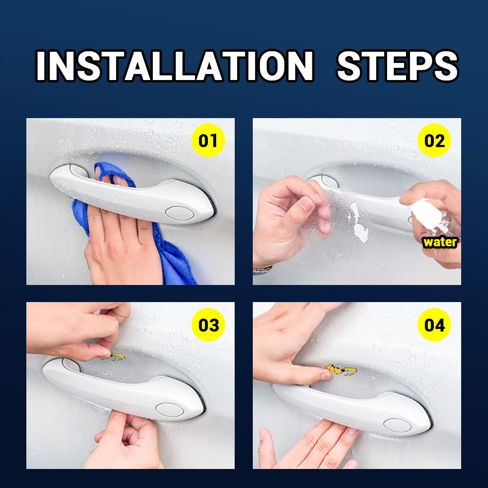 4/8Pcs PVC Car Door Bowl Handle Protector Film Car Emblem Stickers For Alfa Romeo 159 166 164 Stelvio Giulietta MiTo Giulia GT tfc123