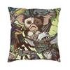 Green Monsters Gremlins Throw Pillow Case 50*50cm Decor Home Sofa Chari Gizmo Sci Fi Movie Cushion Cover Car Pillowcase