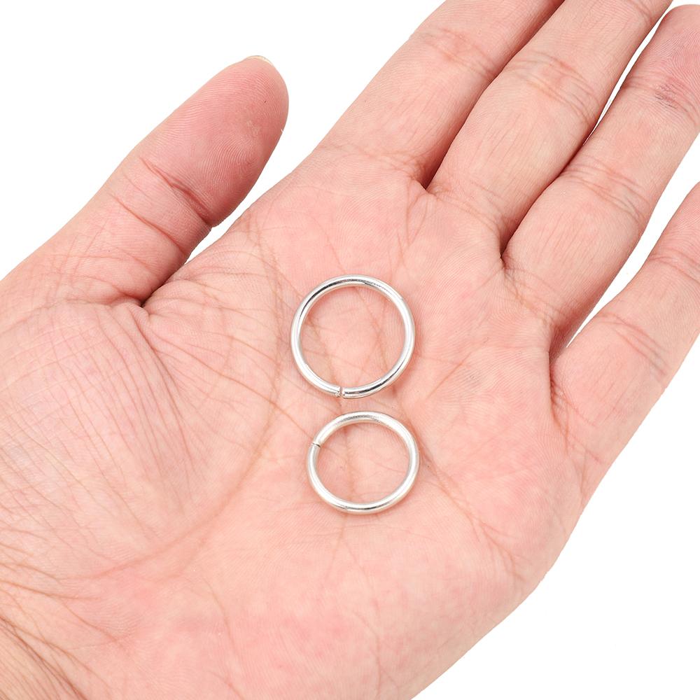 100-200Pcs/Lot 4 5 6 8 10 mm Loops Open Jump Rings Split Rings Crafts Connectors For DIY Jewelry Making Findings Accessories