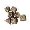 Мини-металлические многогранные кубики, винтажные многогранные игровые кубики небольшого размера, портативные кубики для настольных игр для ролевых игр