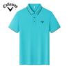 Callaway 2025 Summer Men's and Women's Embroidered Business Casual Polo Shirt Ice Ion Fiber Golf Quick Drying Polo Shirt