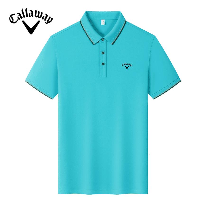 Callaway 2025 Summer Men's and Women's Embroidered Business Casual Polo Shirt Ice Ion Fiber Golf Quick Drying Polo Shirt