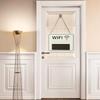 Wall Decor Durable Wooden Wifi Password Sign No Electricity Required for Home