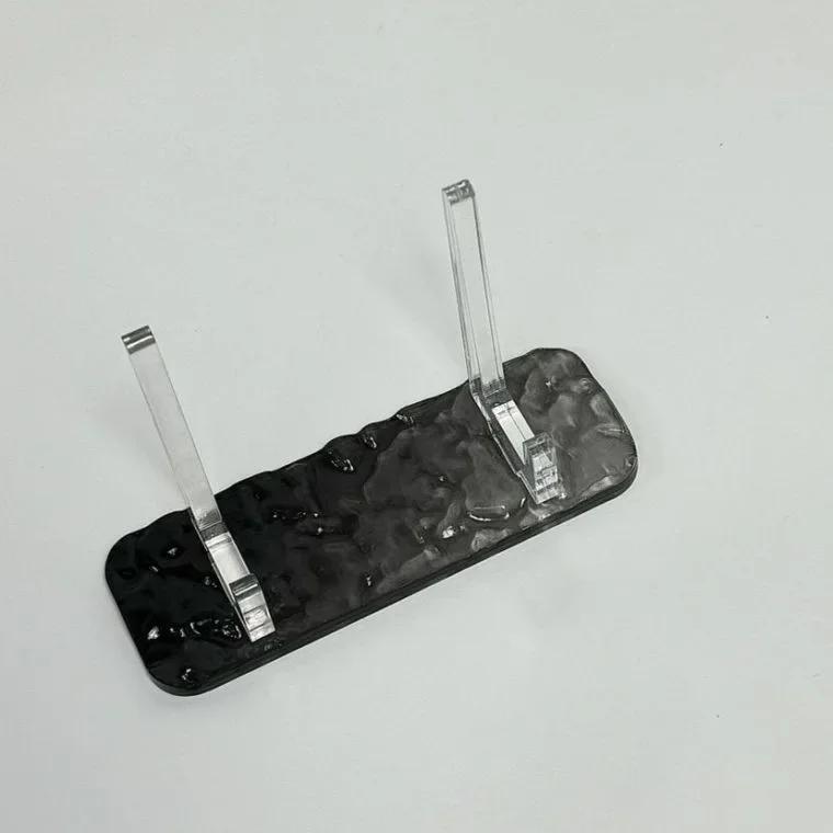 Beautiful Water Ripple Acrylic Japanese Goods Holder Anime Character Souvenir Round Metal Badge Quicksand Board Display Stand