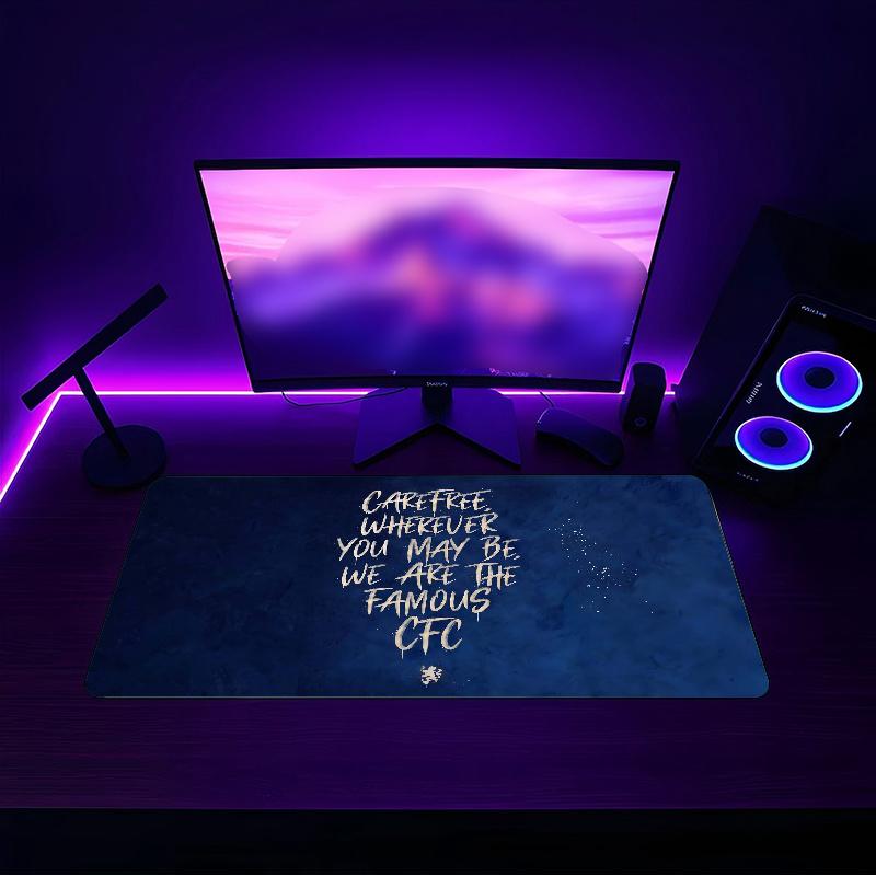 Chelsea F (1) Mouse pad with a non slip rubber base suitable for home offices and an ideal gift for gamers