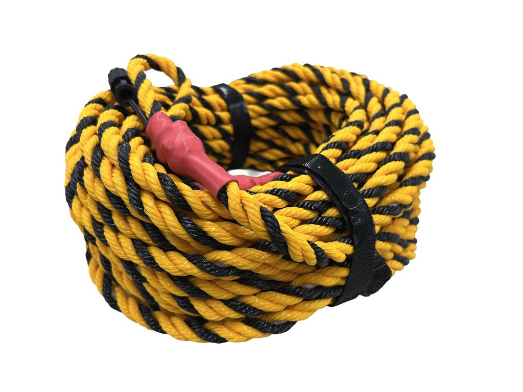 YAMAZEN Tiger Flash 20m Red Illuminating Trolley Red LED Day and Night Rope, Solar-Powered, High-Visibility Illumination, Use, YA-TIGFL-20-R