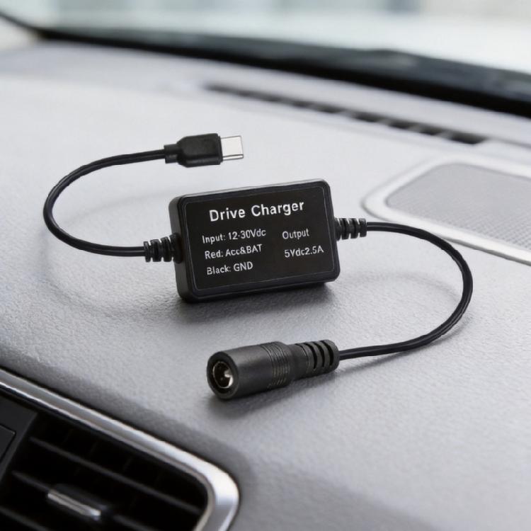 Гибкий ПВХ DC5.5x2.1мм на USB C Кабель Питания для Видеорегистратора Маршрутизатора Камеры Безопасности USB C Понижающий Преобразователь Провод