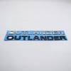 For Outlander Front Bonnet Head Emblem Badge Decal Logo Letter Nameplate Car Sticker Black Chrome Silver