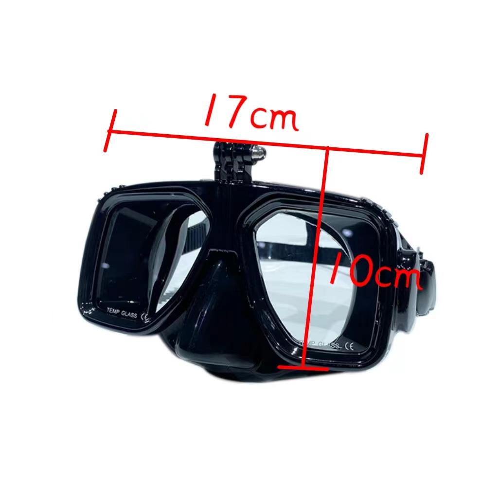 Маска для снорклинга Очки для плавания Подводное плавание Силиконовая юбка Закаленное стекло Широкий обзор Обучение
