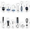 TVEI7 3DMetal/Leather Car Keychain Badge Emblem For Ford Fiesta Focus MK2 Mondeo Kuga Galaxy C-Max S-Max Key Chain Rings Accessories