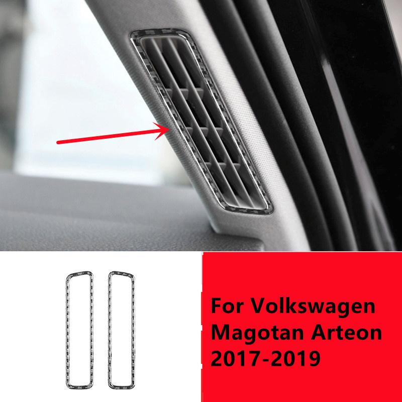 Наклейки для внутренней отделки автомобиля из углеродного волокна для Volkswagen VW Magotan Arteon 2017-накладка на центральную консоль автомобиля